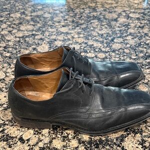 Johnston & Murphy Black Leather Men's Dress Shoes